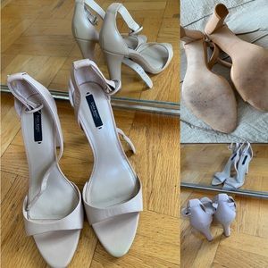 Zara Nude Sandals